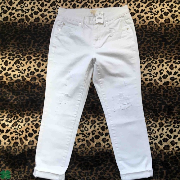 NWT J.Crew Boyfriend Distress Jeans Size 25 - Picture 2 of 10